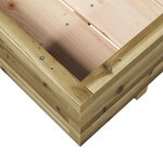 vidaXL Jardinière 110x110x26 5 cm bois de pin imprégné