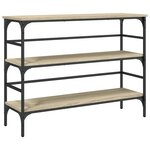 vidaXL Table console chêne sonoma 100x32x75 cm bois d'ingénierie