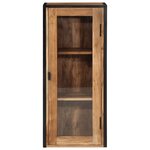 vidaXL Armoire de salle de bain murale bois massif d'acacia et fer