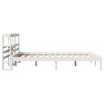 vidaXL Cadre de lit sans matelas blanc 140x200 cm bois de pin massif