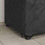 vidaXL Housse de chaise de jardin Noir 90 x 90 x 50 / 75 cm Tissu 600D