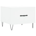 vidaXL Tables basses 2 Pièces blanc 50x50x40 cm bois d'ingénierie