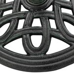 vidaXL Socle de parasol Vert 40x40x32 cm Fonte