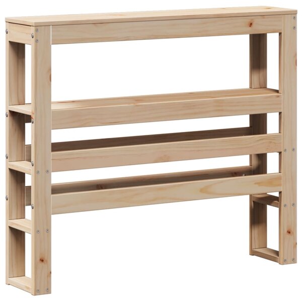 vidaXL Tête de lit avec étagères 90 cm bois massif de pin