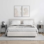 vidaXL Table de chevet Gris Sonoma 39 5 x 30 x 50 cm Bois d'ingénierie