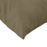 vidaXL Coussins de palette lot de 2 taupe mélangé tissu