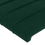 vidaXL Tête de lit Vert foncé 100x5x118/128 cm Velours