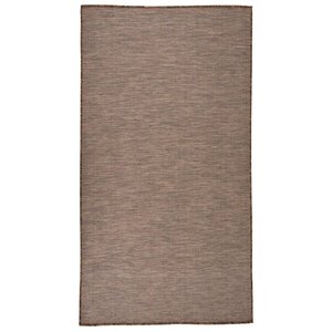vidaXL Tapis à tissage plat d'extérieur 80x150 cm Marron