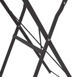 vidaXL Table bistrot Anthracite Ø50x71 cm Acier revêtu de poudre