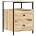 vidaXL Table de chevet chêne sonoma 44x45x60 cm bois d'ingénierie