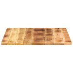 vidaXL Dessus de table 70x70x2 5 cm carré bois massif de manguier brut