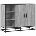 vidaXL Buffet sonoma gris 92x35x76 cm bois d'ingénierie