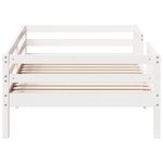 vidaXL Cadre de lit sans matelas blanc 90x190 cm bois de pin massif