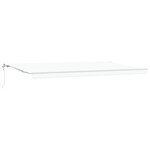 Auvent rétractable automatique vidaXL Blanc 600x350 cm