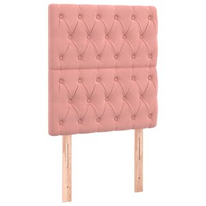 vidaXL Têtes de lit 2 Pièces Rose 80x7x78/88 cm Velours