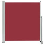 vidaXL Auvent latéral rétractable de patio 140 x 300 cm Rouge