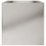 vidaXL Jardinière argenté 62x40x39 cm acier inoxydable