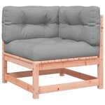 vidaXL Salon de jardin avec coussins 10 Pièces bois massif sapin douglas