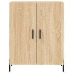 vidaXL Buffet haut Chêne sonoma 69 5x34x180 cm Bois d'ingénierie