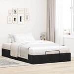 vidaXL Cadre de lit ottoman sans matelas noir 120x200 cm velours