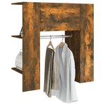 vidaXL Armoire de couloir Chêne fumé 97 5x37x99 cm Bois d'ingénierie