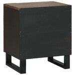 vidaXL Cabinet de chevet Noyer 40 x 33 x 46 cm Bois d'acacia massif