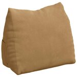 vidaXL Coussin de Dos Marron 60 x 20 x 50 cm Tissu en velours côtelé