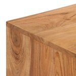 Bureau table meuble travail informatique à écrire bois d'acacia massif 118 cm 0502113