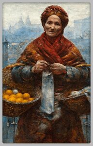 Pièce de monnaie en Argent 500 Francs g 17.50 Millésime 2025 Aleksander Gierymski JEWESS WITH ORANGES