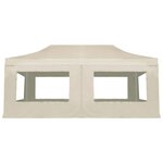 vidaXL Tente de réception pliable avec parois Aluminium 6 x 3 m Crème