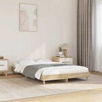 vidaXL Cadre de lit sans matelas chêne sonoma 120x200 cm