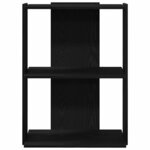 vidaXL Bibliothèque à 3 niveaux noir 60x30x80 cm bois d'ingénierie