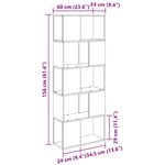 vidaXL Centre de divertissement Noir 60 x 24 x 155 cm