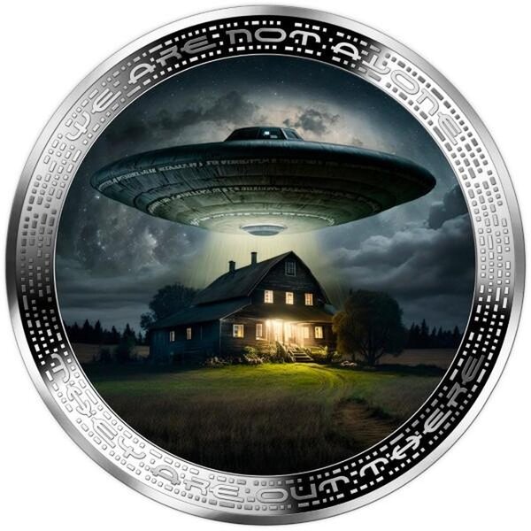 Pièce de monnaie en Argent 2000 Francs g 62.2 (2 oz) Millésime 2025 We Are Not Alone FARM AND UFO
