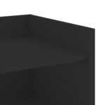 vidaXL Buffet noir 73 5x35x75 cm bois d'ingénierie