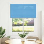 vidaXL Store plissé bleu 110x150 cm largeur du tissu 109 4cm polyester