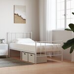 vidaXL Matelas en mousse blanc 100x220 cm dureté H2 H3