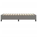 vidaXL Cadre de lit sans matelas gris foncé 80x200 cm tissu