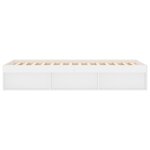 vidaXL Cadre de lit blanc 90x190 cm