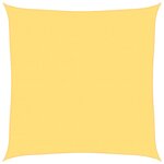 vidaXL Voile d'ombrage 160 g/m² Beige 5x5 m PEHD