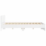 vidaXL Cadre de lit Blanc 150 x 200 cm Bois d'ingénierie