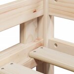 vidaXL Lit superposé avec échelle et toit sans matelas 80x200 cm