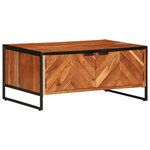 vidaXL Table basse 90x55x40 cm bois massif d'acacia