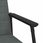 vidaXL fauteuil Gris foncé 59 x 75 x 78 cm tissu