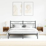 vidaXL Ensemble meuble TV avec LED 2 Pièces Bois ancien 40 x 30 x 30 cm