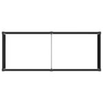 vidaXL Jardinière surélevée Noir 250 x 100 x 91 cm WPC et Aluminium