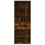 vidaXL Buffet haut chêne fumé 70x42 5x185 cm bois d'ingénierie