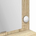 vidaXL Table de Toilette avec étagère Chêne Sonoma 100 x 41 x 135 cm