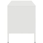 vidaXL Meuble TV blanc 68x39x50 5 cm acier