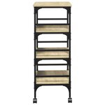 vidaXL Chariot de cuisine chêne sonoma 45x35x89 5 cm bois d'ingénierie